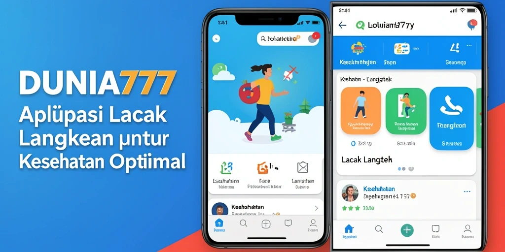 Screenshot antarmuka DUNIA777 yang menunjukkan fungsi Lacak Langkah.
