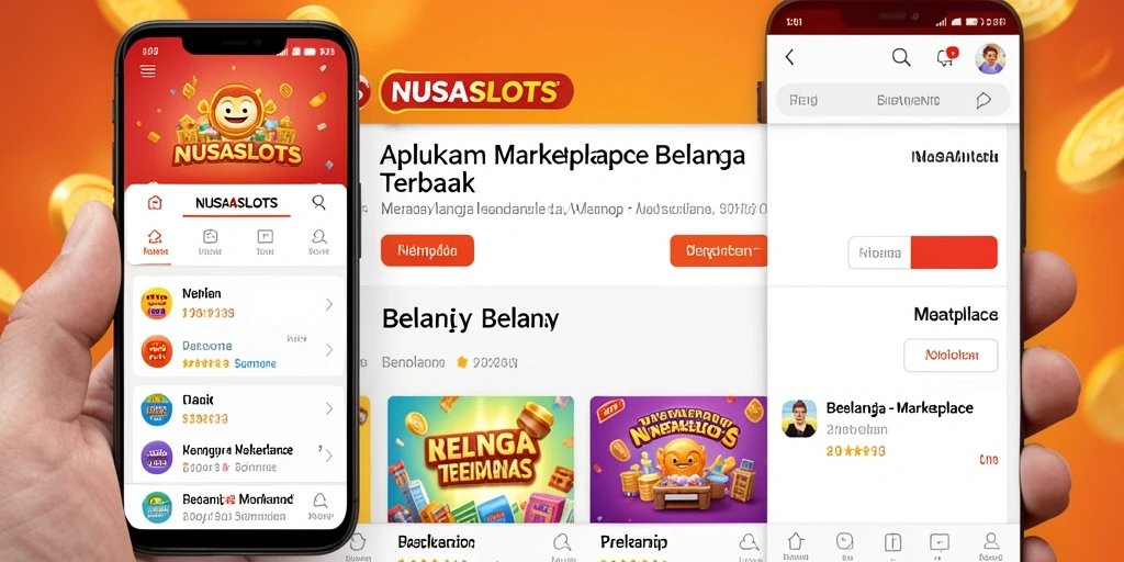 Antarmuka aplikasi NUSASLOTS yang user-friendly untuk belanja online.