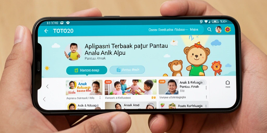 Antarmuka TOTO20 yang intuitif dan menarik untuk memantau anak.