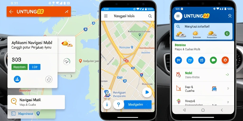 Tampilan antarmuka utama UNTUNG88 untuk navigasi mobil.